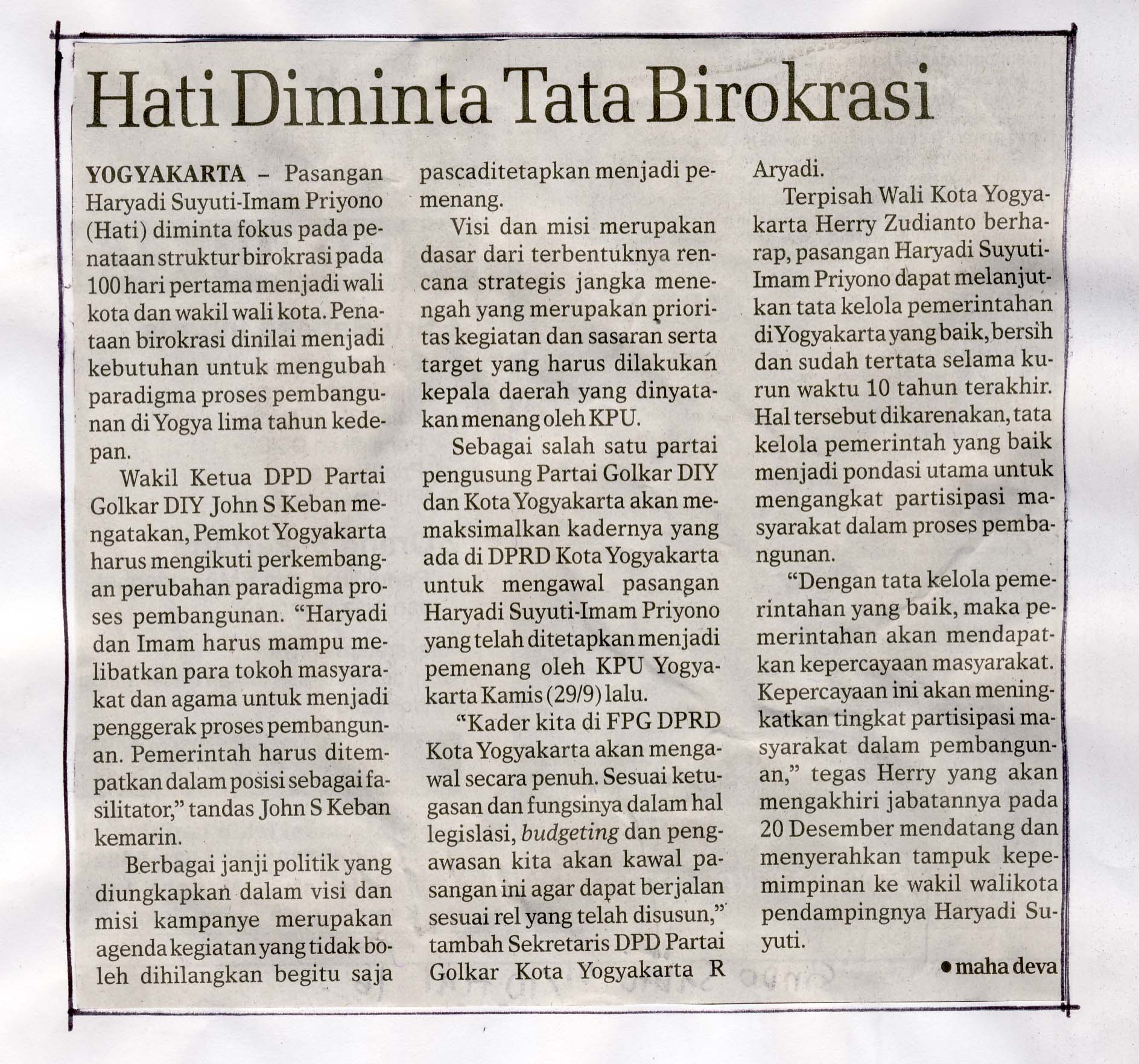 Kliping jogja terbaru